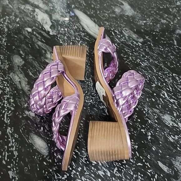 BRAND NEW ROCK&CANDY BY ZIGI DOUBLE BRAIDED STRAPS LOW BLOCK-HEEL SANDAL G1 - Picture 13 of 15